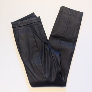 Aritzia Talula Black Waxed Cigarette Pants Size 4 Women's